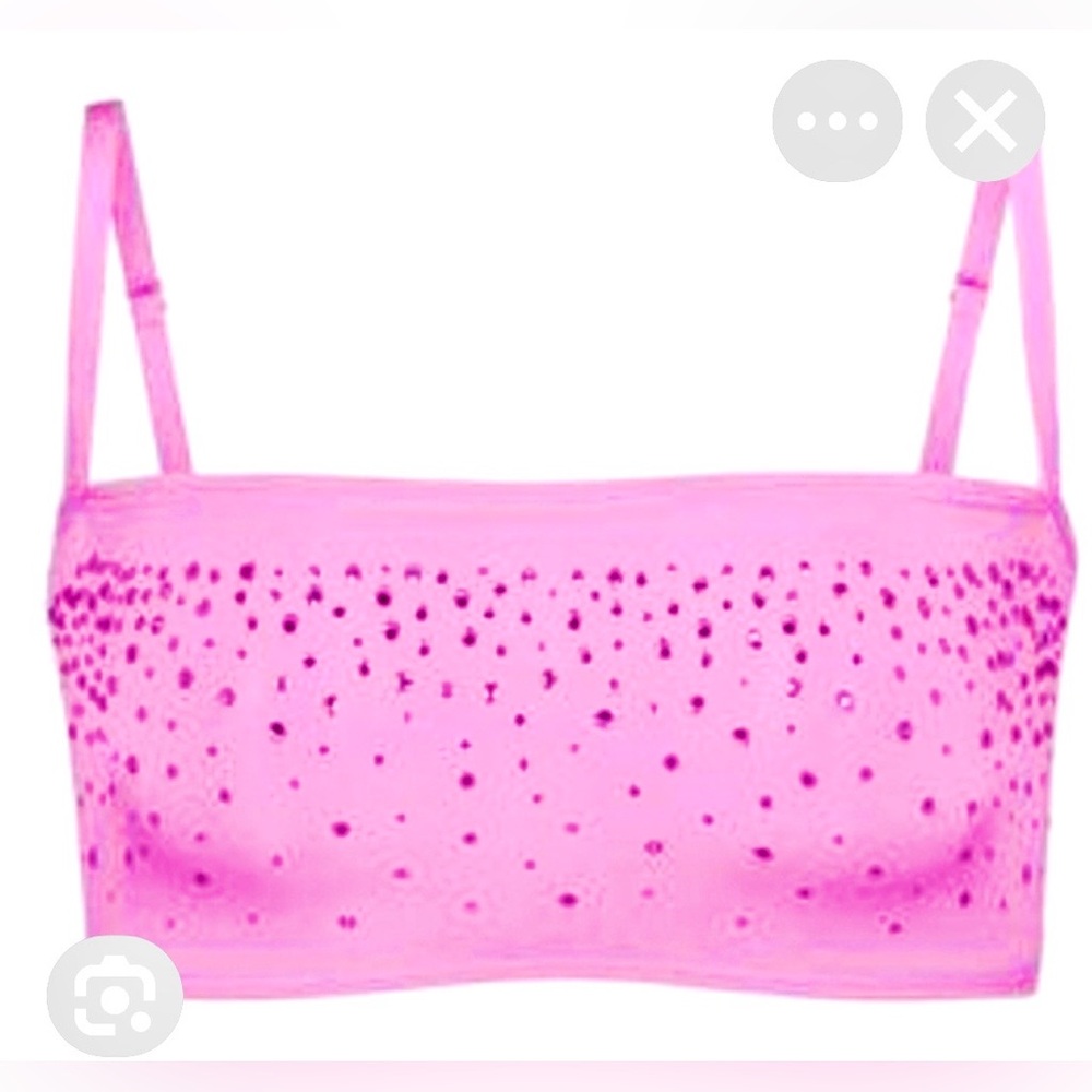 NWT! RARE Skims Jelly Sheer bandeau size medium! In Petal